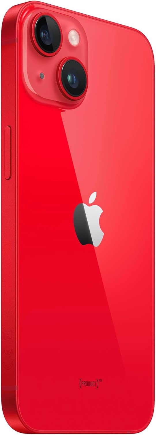 Apple iPhone 14, 128GB, PRODUCT Red - Unlocked (Renewed)