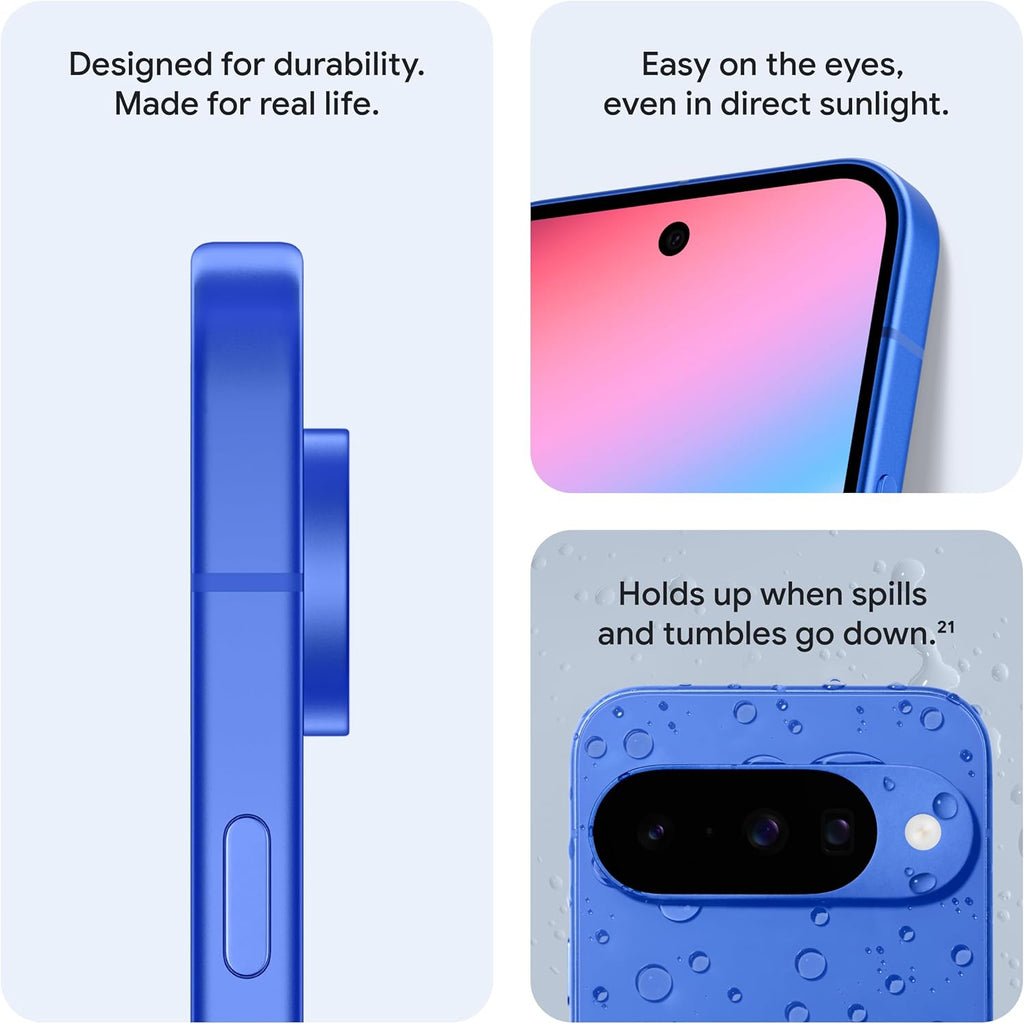 Google Pixel 10 - Unlocked Android Smartphone - Gemini AI Assistant - Advanced Triple Rear Camera, Fast-Charging 24+ Hour Battery, and 6.3" Actua Display - Frost - 128 GB (2025 Model)