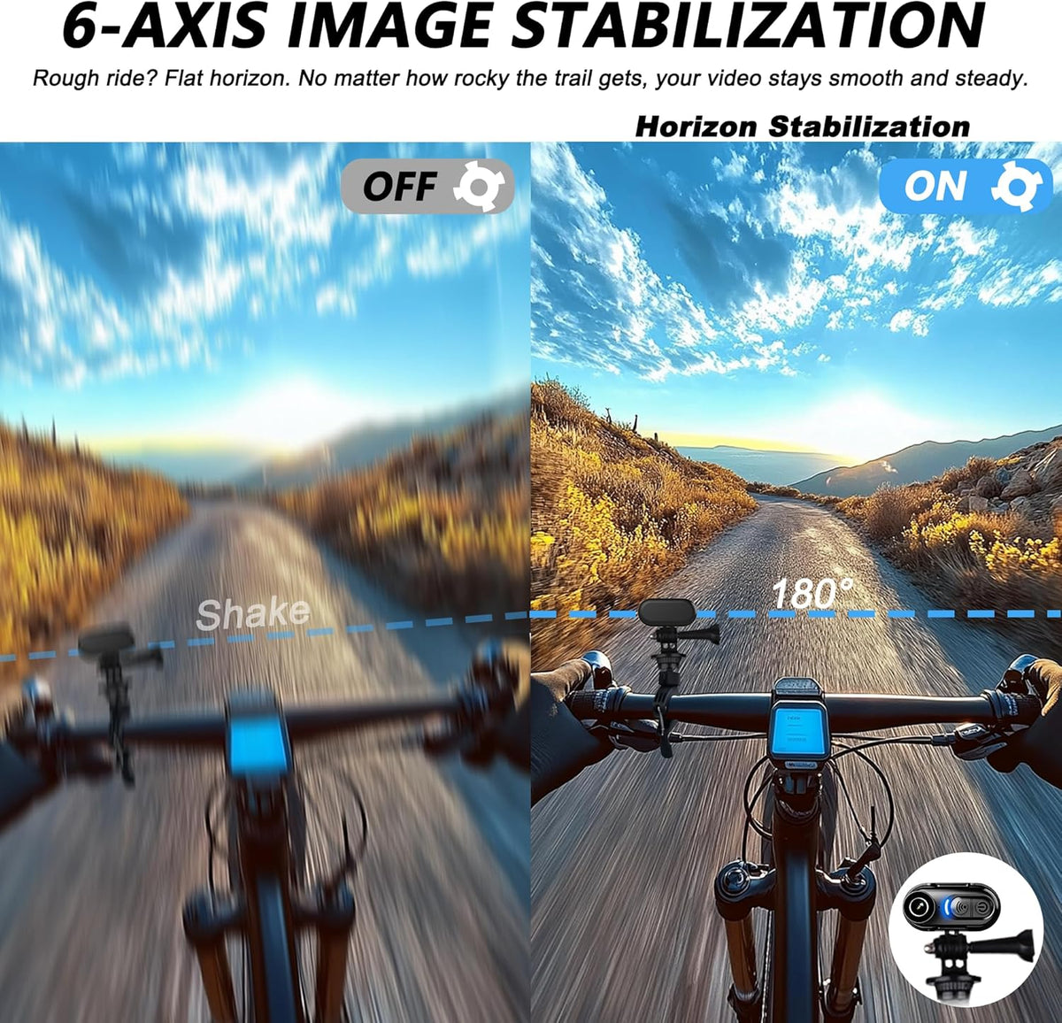 4K Mini Body Camera with 6-Axis Stabilization, 128GB Wearable Camera with Audio, Waterproof Thumb Action Camera, Hands-Free Body Cam for Cycling Travel Outdoor Adventures