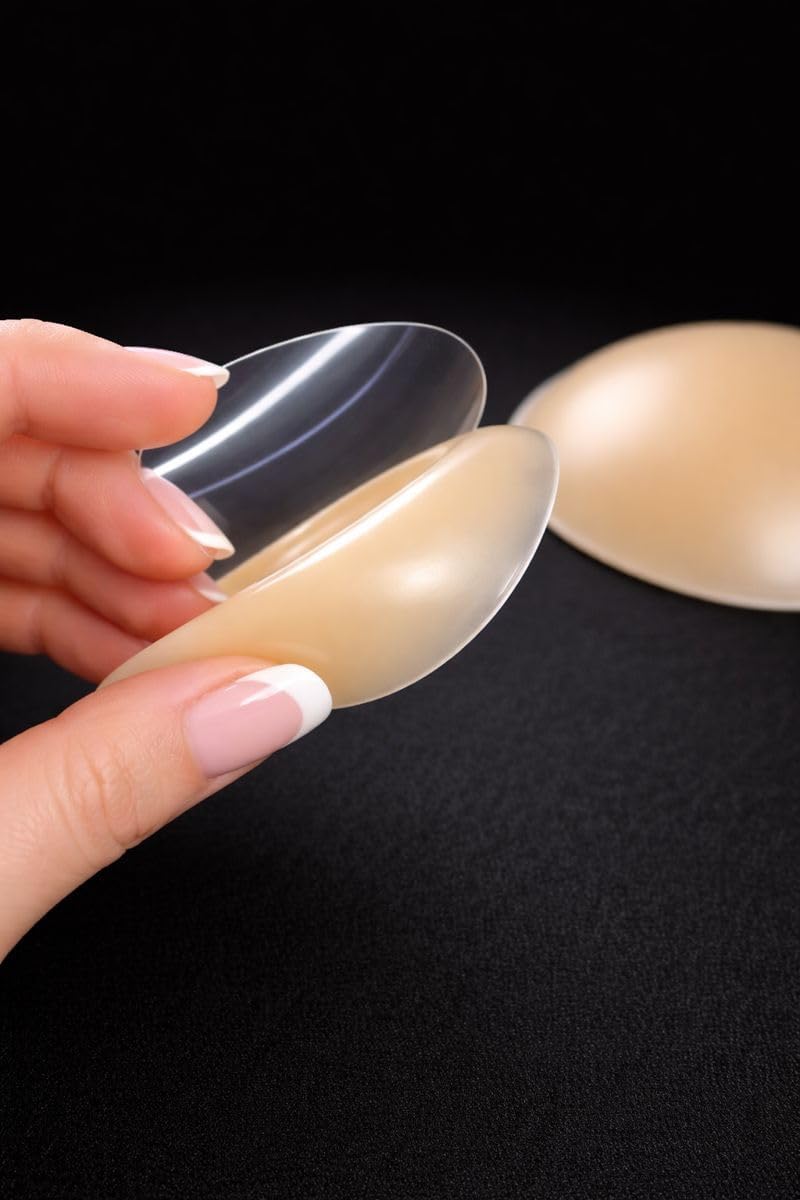 Silicone Nipple Covers for Women – Non-Adhesive, Ultra-Thin, Invisible, Reusable, Seamless, 6 Natural Shades