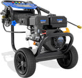 Gas Pressure Washer, 3600 PSI 2.3GPM Gas Powered Pressure Washer 212CC 4-Stroke OHV Engine, 30ft Hose&Reel 5 Nozzles Commercial High Pressure Washer for Cars Fences Driveways Patios Furniture