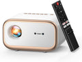 VIZONY Smart Projector with WiFi 6 & Bluetooth, Compatible with Netflix/YouTube/Prime Video Apps, Auto Focus & Keystone, Full-Sealed Optical Engine, Native 1080P