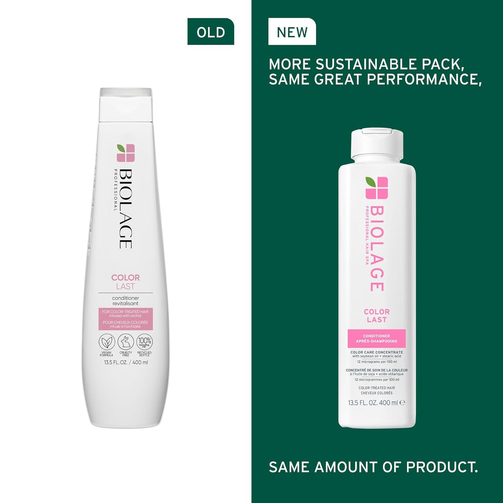 Biolage Color Last Shampoo & Conditioner Set - Helps Protect and Maintain Color-Treated Hair, Hydrates and Adds Shine, Paraben & Silicone-Free, Vegan