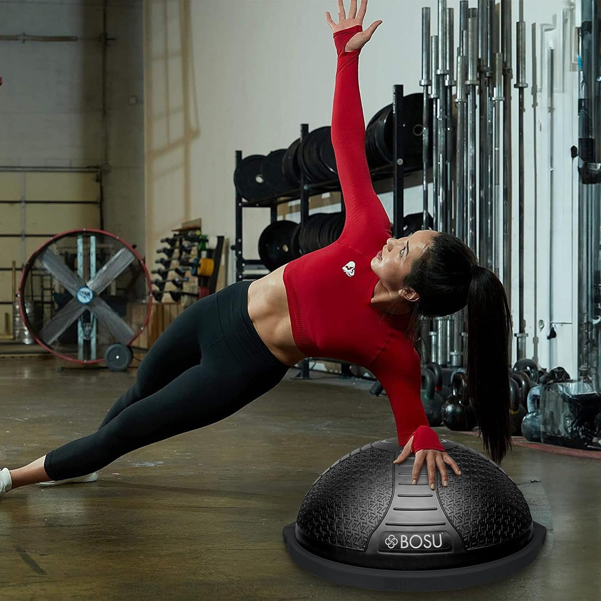 Bosu Pro NexGen 25IN Home Fitness Exercise Gym Balance Trainer with Pump
