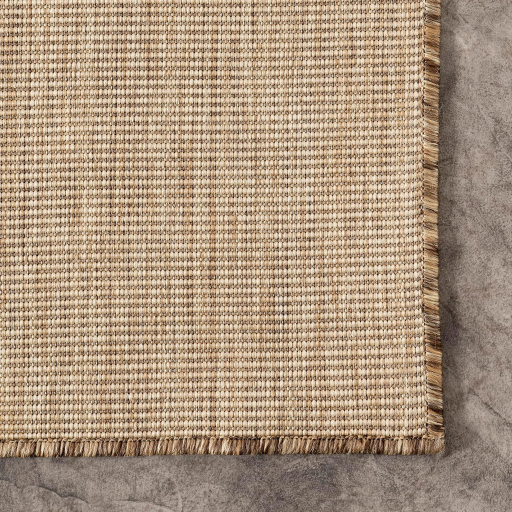 Nuloom Outdoor Performance Collection Nakia Brown/Ivory, 13' x 15', Soft and Cozy, High Traffic, Stain Resistant, Easy Clean, Durable Area Rug for Indoor/Outdoor Patio, Deck, Porch, Garden, Courtyard