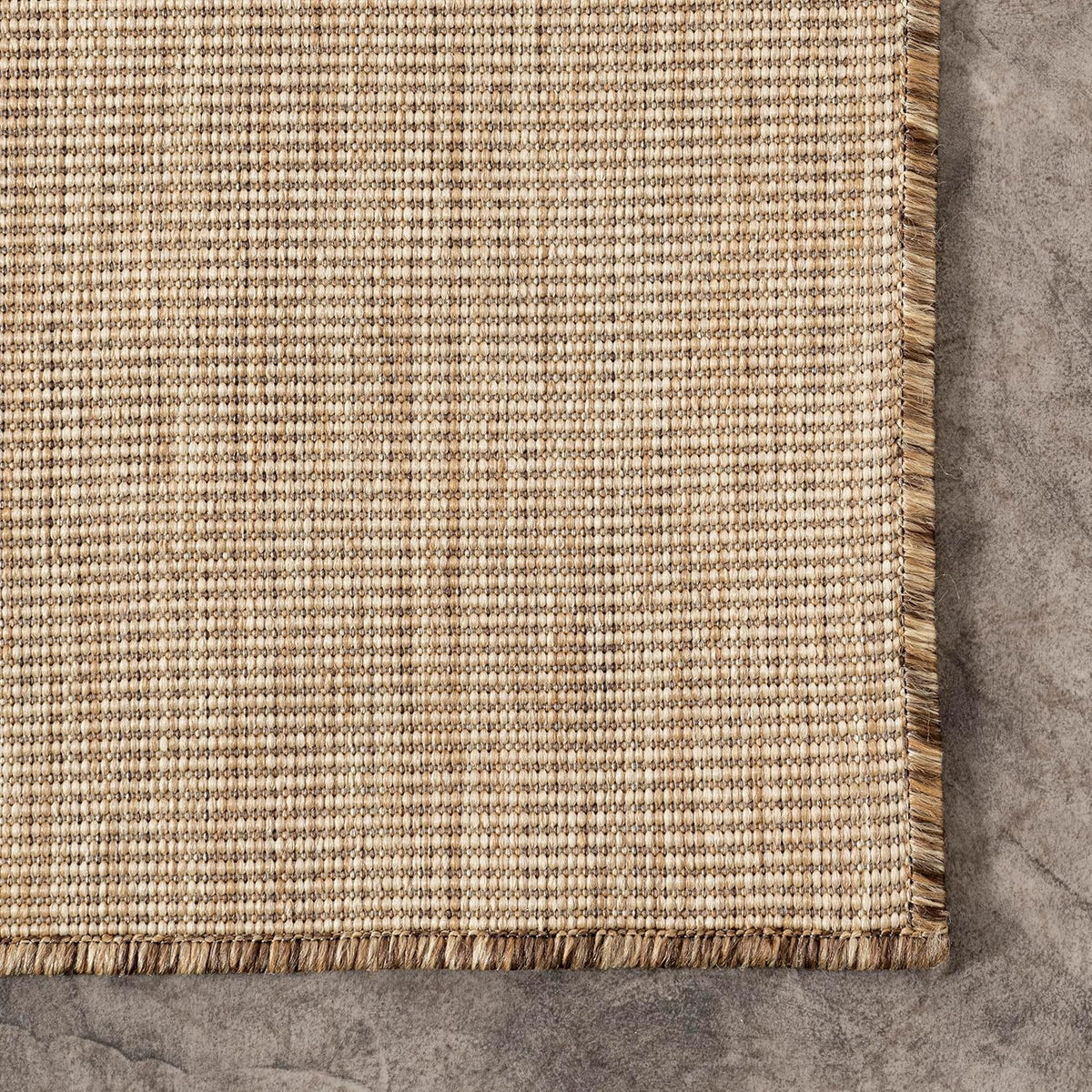 Nuloom Outdoor Performance Collection Nakia Brown/Ivory, 13' x 15', Soft and Cozy, High Traffic, Stain Resistant, Easy Clean, Durable Area Rug for Indoor/Outdoor Patio, Deck, Porch, Garden, Courtyard