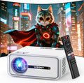 Built-in Apps Smart Projector with WiFi and Bluetooth, VIZONY Native 1080P Projector with Streaming APPs, Dolby Audio, Portable Mini Projector for Indoor Outdoor Use