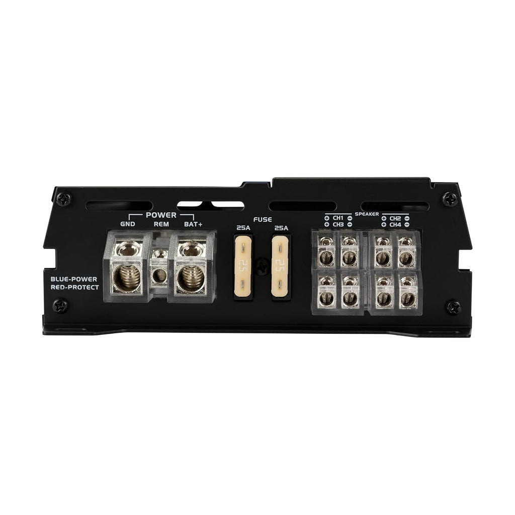 JENSEN JA-Series JA4CH High-Performance Class-D 4-Channel Car Audio Amplifier | Truck, Motorcycle, Golf Cart | 1,000 Watts Peak Power | Efficient Compact Design | CTA-2006-D Certified | Bridegeable