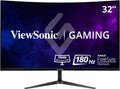ViewSonic VX3218-PC-MHD 32 Inch Full HD 1080p 165Hz 1ms Curved Gaming Monitor with Adaptive-Sync Eye Care Frameless HDMI and Display Port (Renewed)