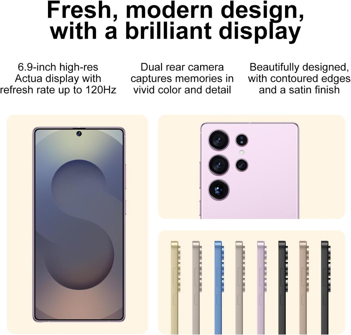 X25 Ultra Unlocked Phone 8+256GB, Built in Pen the Phone, Smartphone Battery 6800mAh 6.9" HD Screen, Android 13.0 with Memory Card Cell Phone, Face ID/5G/Fingerprint Lock/GPS (Soft Pink)