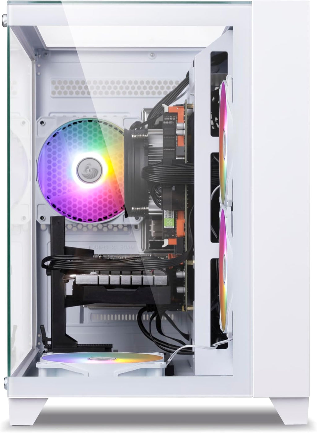 Prebuilt Gaming PC Desktop Computer,Intel Core i7 Desktop,Operating at A Frequency of 3.4-3.9 GHz,RX590 Graphics Card with 8GB GDDR5 Video Memory,16GB RAM, 512GB SSD,WiFi 5.0,RGB Fan x4