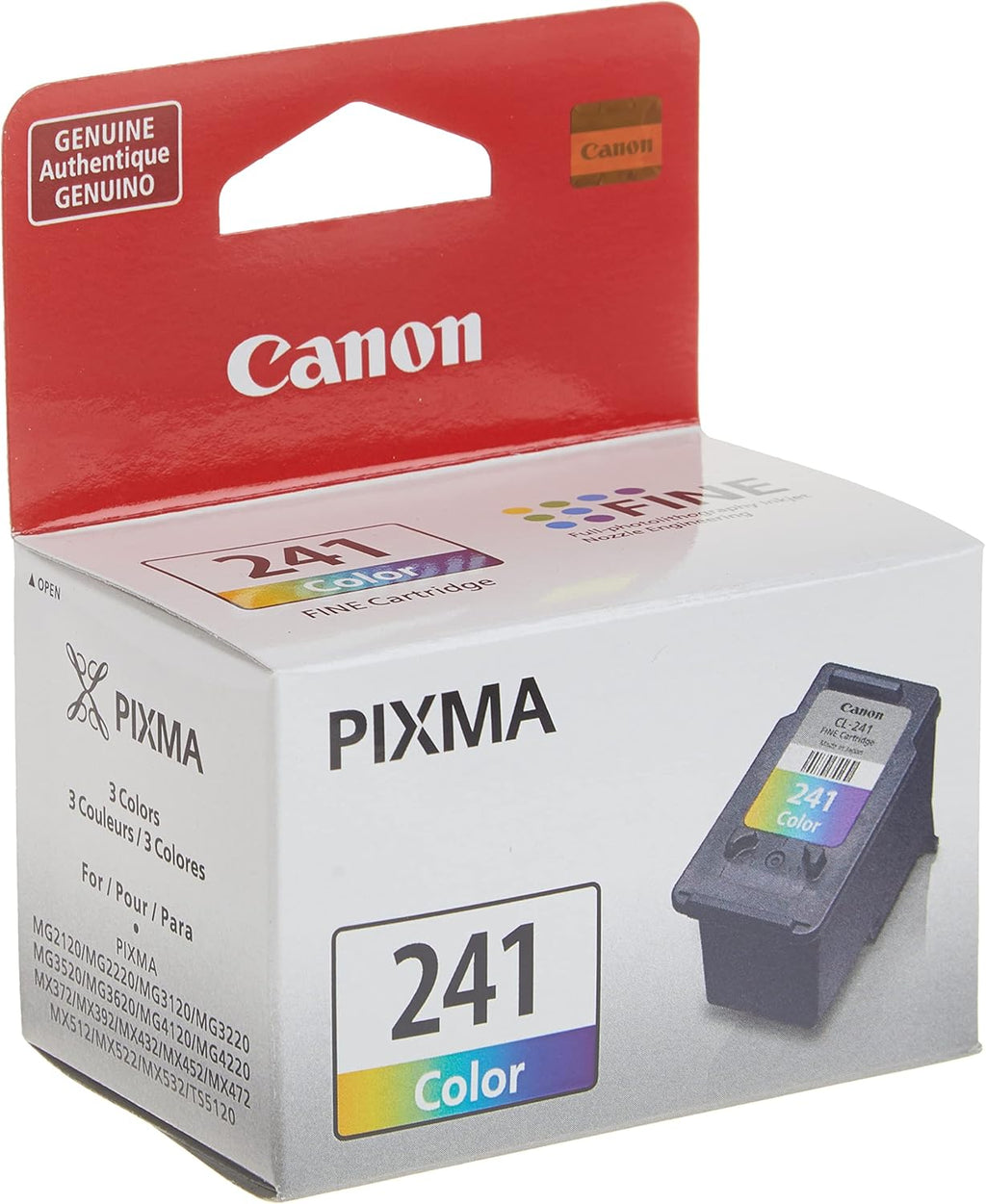 Canon Pixma MG3620 Wireless All-in-One Color Inkjet Printer with Mobile and Tablet Printing, Black CL-241 Color Ink Cartridge PG-240 XL Black Ink Catridge