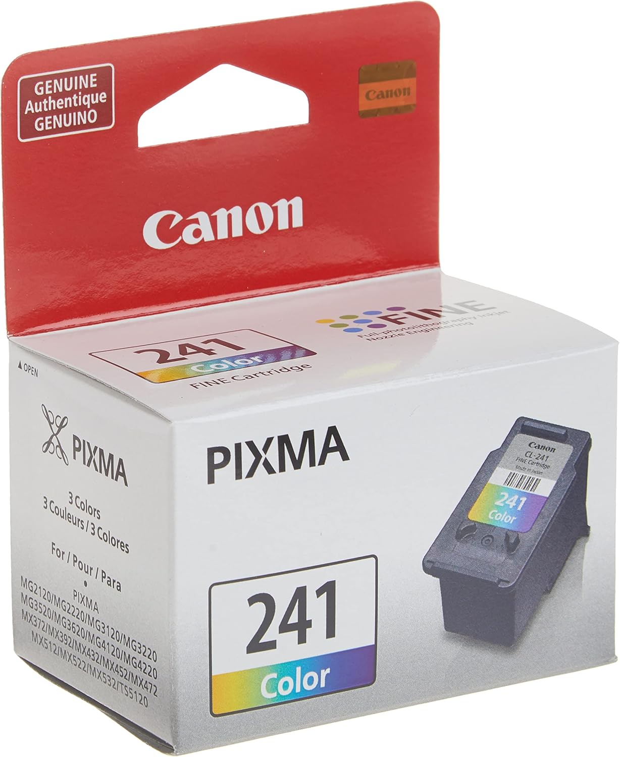 Canon Pixma MG3620 Wireless All-in-One Color Inkjet Printer with Mobile and Tablet Printing, Black CL-241 Color Ink Cartridge PG-240 XL Black Ink Catridge