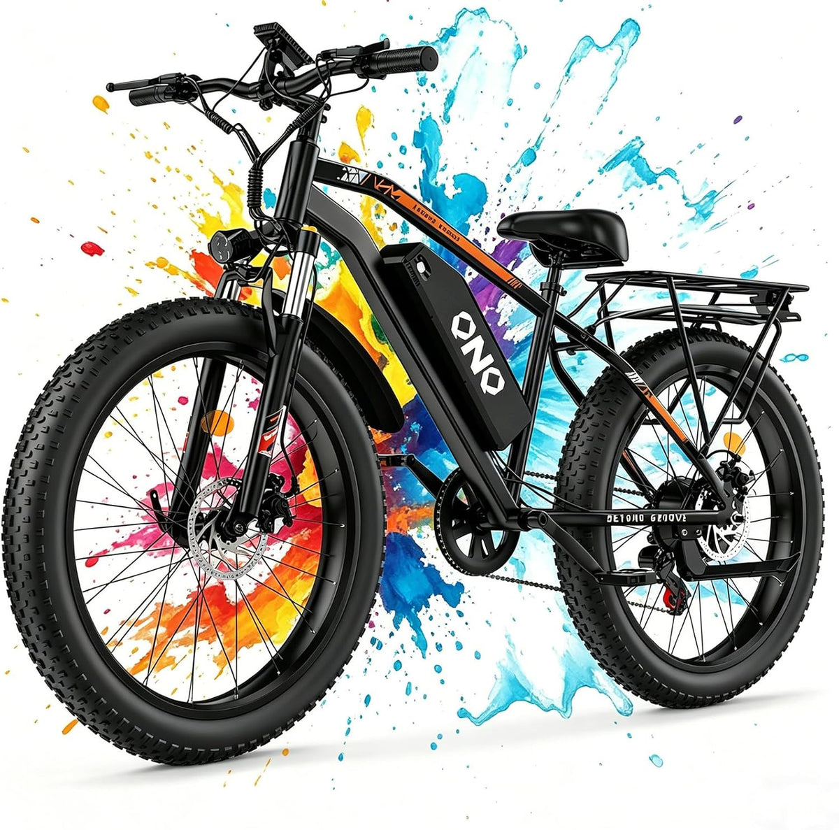 Electric Bike for Adults, 1500W Peak Motor 28MPH, 48V 15AH Removable Battery, 60Miles Range, UL 2849 Certified, 26*4 Fat Tire Ebike Dual Disc Brakes, Shimano 7-Speed for Commute & Outdoor Adventure