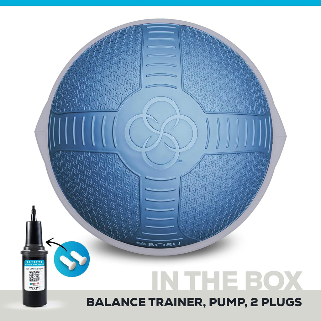 Bosu Pro NexGen 25IN Home Fitness Exercise Gym Balance Trainer with Pump