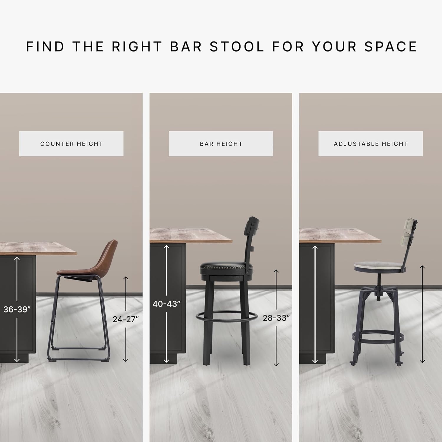 Signature Design by Ashley Haddigan Upholstered Barstool, 2 Count, Slat Back Design, Cushioned Seat, Wood, 25.5" H, Dark Brown