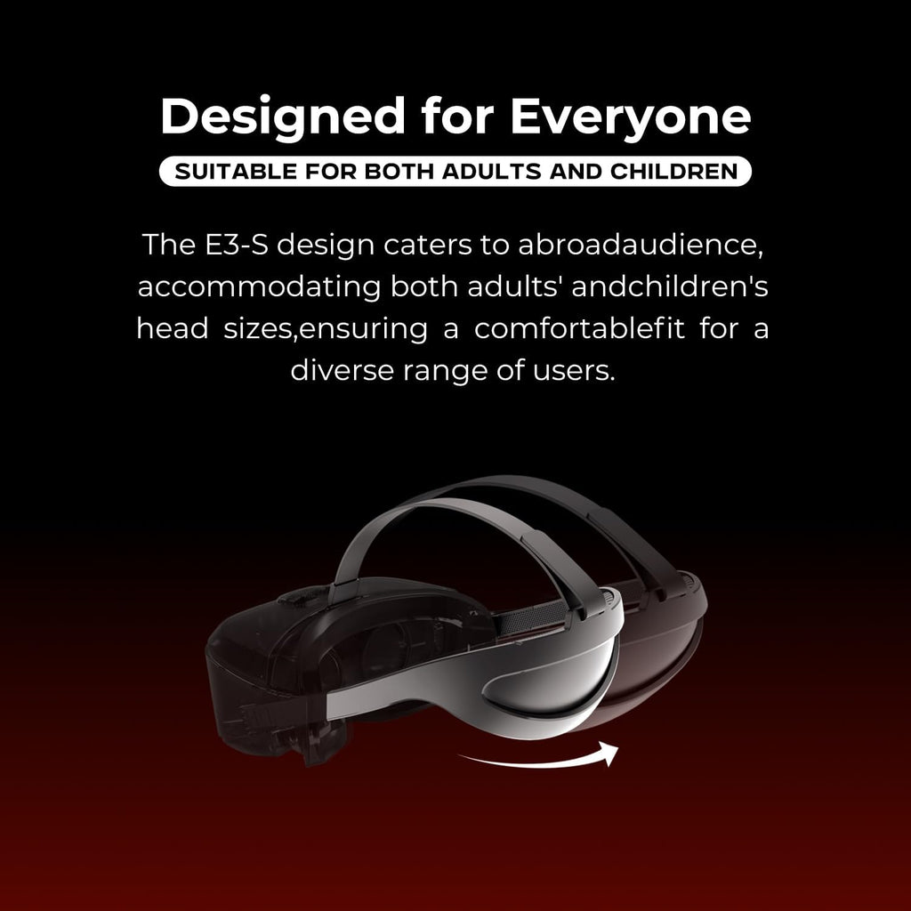 DPVR E3S Hardstrap Virtual Reality Headset, VR Set for Business of Egg Seats Headset, VR Simulator Riders, Moto, Time Machine 6 Seats and VR Flying, VR Headsets Not for Personal User