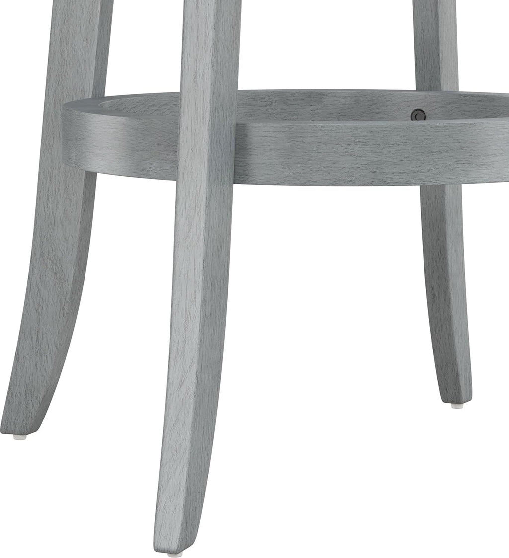 Hillsdale Furniture Savana Wood Bar Height Stool, 30" high, Blue Wire Brush