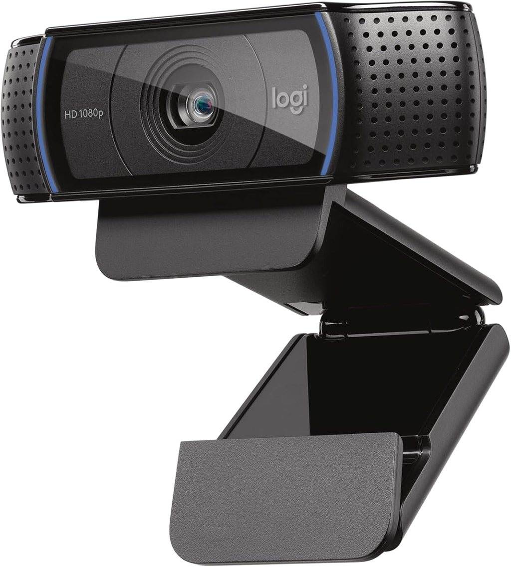 Logitech C920x HD Pro PC Webcam, Full HD 1080p/30fps Video, Clear Audio, HD Light Correction, Works with Microsoft Teams, Google Meet, Zoom, Nintendo Switch 2's new GameChat Mode, Mac/Tablet- Black