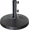 EliteShade USA Umbrella Base Stand Market Patio Outdoor Heavy Duty Umbrella Holder with Concave Radial Pattern,Black
