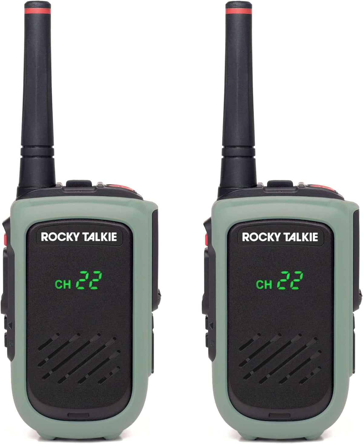 Rocky Talkie Expedition 5 Watt Radio - GMRS Radio with IP67 Waterproofing, Long Range Walkie Talkie, NOAA Weather Alerts, 5 Day Battery Life,2 Pack