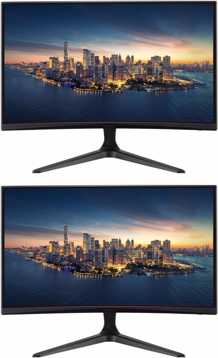 Viewsonic Omni VX2418C 24-inch 1080P 1ms 165Hz FHD IPS Curved Gaming Monitor, 2-Pack Bundle with AMD FreeSync, Eye-Care, HDMI, DisplayPort, Speakers
