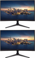 Viewsonic Omni VX2418C 24-inch 1080P 1ms 165Hz FHD IPS Curved Gaming Monitor, 2-Pack Bundle with AMD FreeSync, Eye-Care, HDMI, DisplayPort, Speakers