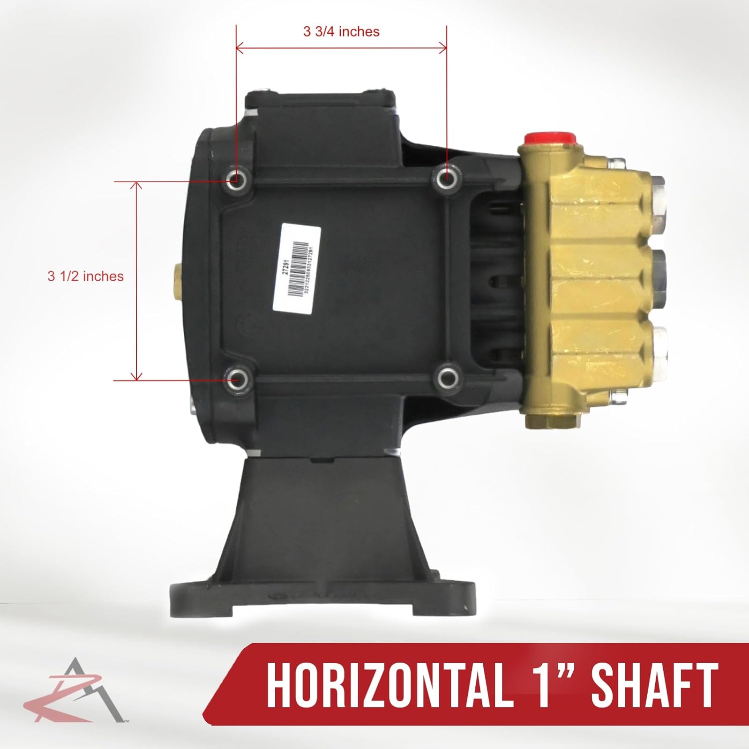 The ROP Shop OEM AR 1" Shaft 4000 PSI Pressure Washer Pump for MI-T-M JP-3504-2MHB, CA-4004