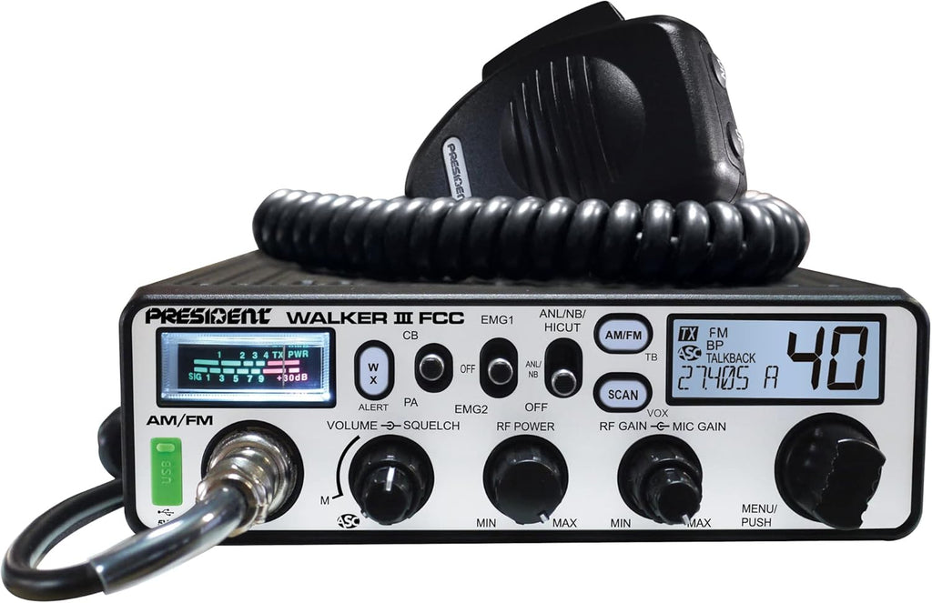 President Walker III FCC AM/FM CB Radio