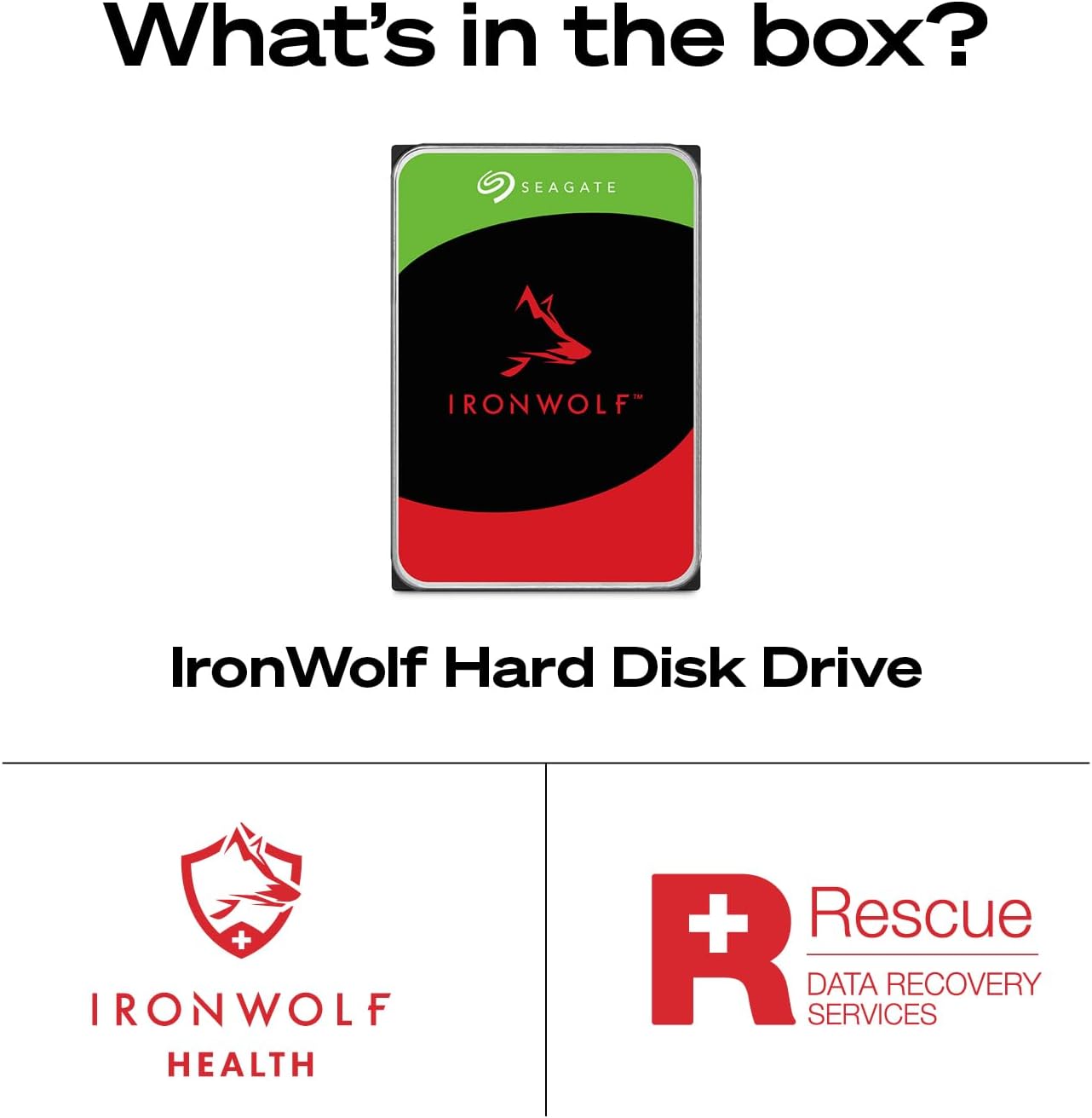 Seagate IronWolf 4TB NAS Internal Hard Drive CMR 3.5 Inch SATA 6Gb/s 5400 RPM 64MB Cache for RAID Network Attached Storage Rescue Services (ST4000VNZ06/006)