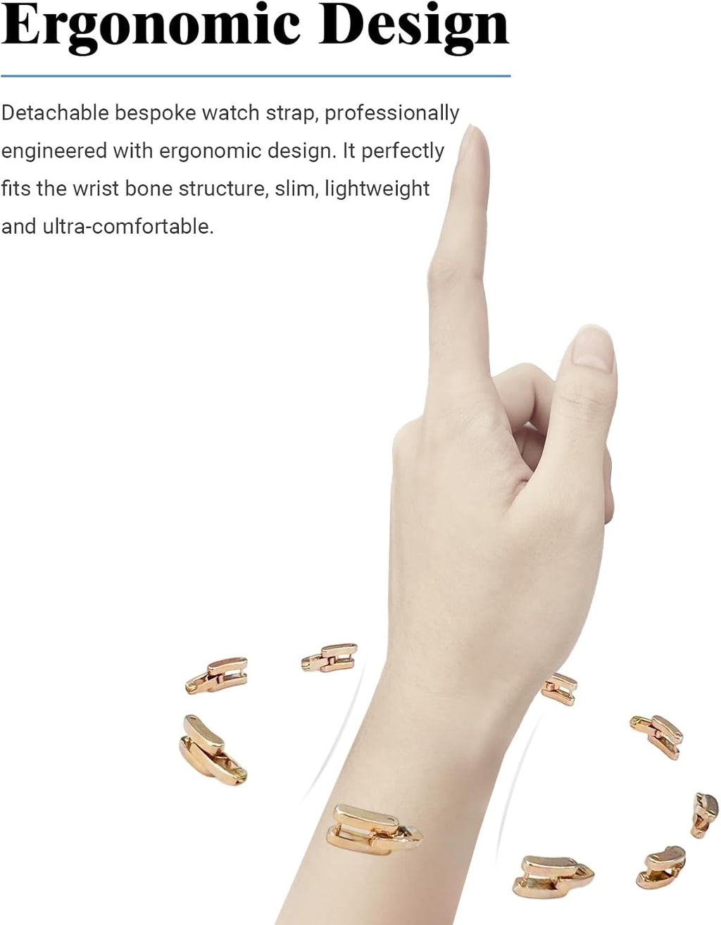 Renea Men & Women Smart Bracelet, Fitness Tracker/Wristband, All-Day Sleep Monitoring, Multiple Sports Modes, Long Battery Life, Easy Mobile Control, Free Android & iOS Apps (Gold)