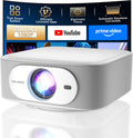 Native 1080P Projector | 600 ANSI Lumens | Built-in Licensed Apps - 2026 Upgrade Portable Mini Projector, Auto Keystone/Electric Focus, WiFi 6 & Bluetooth, 4K Supported Outdoor Home Movie Projector