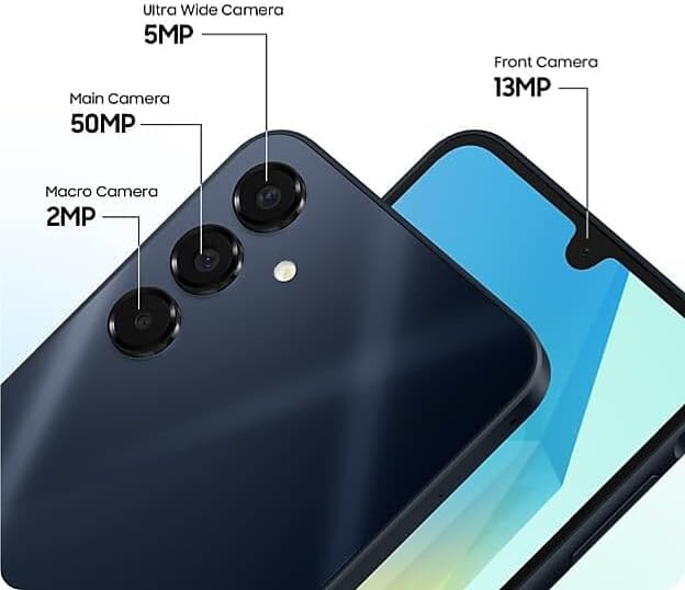 Samsung Galaxy A16 5G, 128GB, Blue Black - Locked to T-Mobile (Renewed)