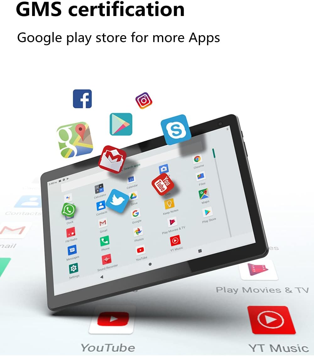 COOPERS Tablet 10 inch, Android 15 Tablet, 32GB ROM 1TB Expand Computer Tablets, Quad Core Processor 6000mAh Battery, 1280x800 IPS Touch Screen, 2+8MP Dual HD Camera, Bluetooth WiFi Tablets PC