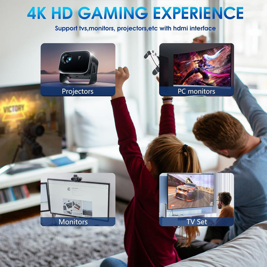 2026 New Wireless Retro Game Console, 23 Emulators and 40000+Games, Plug and Play 4K HDMI TV Game Stick, with Dual 2.4G Wireless Controllers (81G)