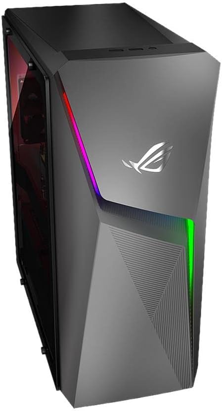 ASUS ROG Strix GL10DH Gaming Desktop PC, AMD Ryzen 5 3400G, GeForce GTX 1650, 8GB DDR4 RAM, 512GB PCIe SSD, Wi-Fi 5, Windows 10 Home, GL10DH-PH552