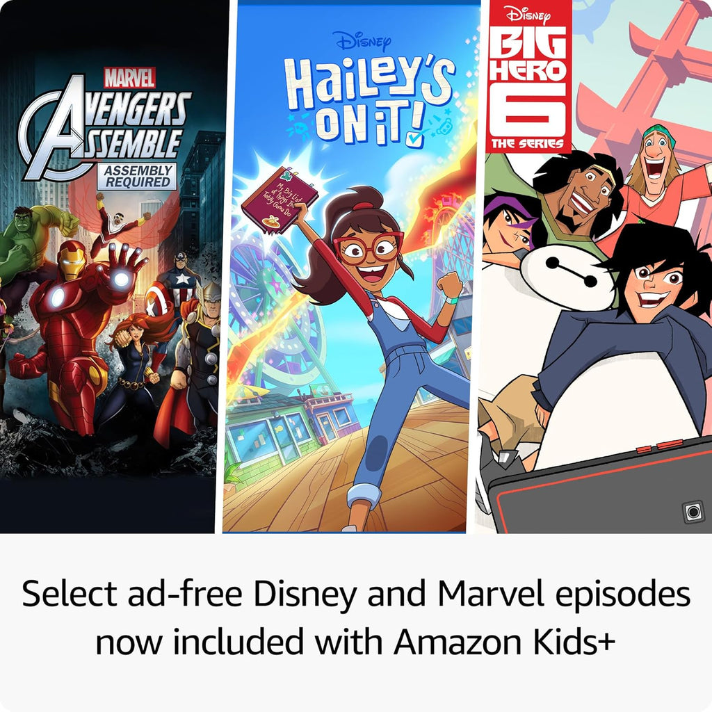 Amazon Fire HD 8 Kids Pro tablet (newest model), ages 6-12. Bright 8" HD screen, includes ad-free content, parental controls, 13-hr battery, slim case for older kids, 32GB, Marvel Avengers