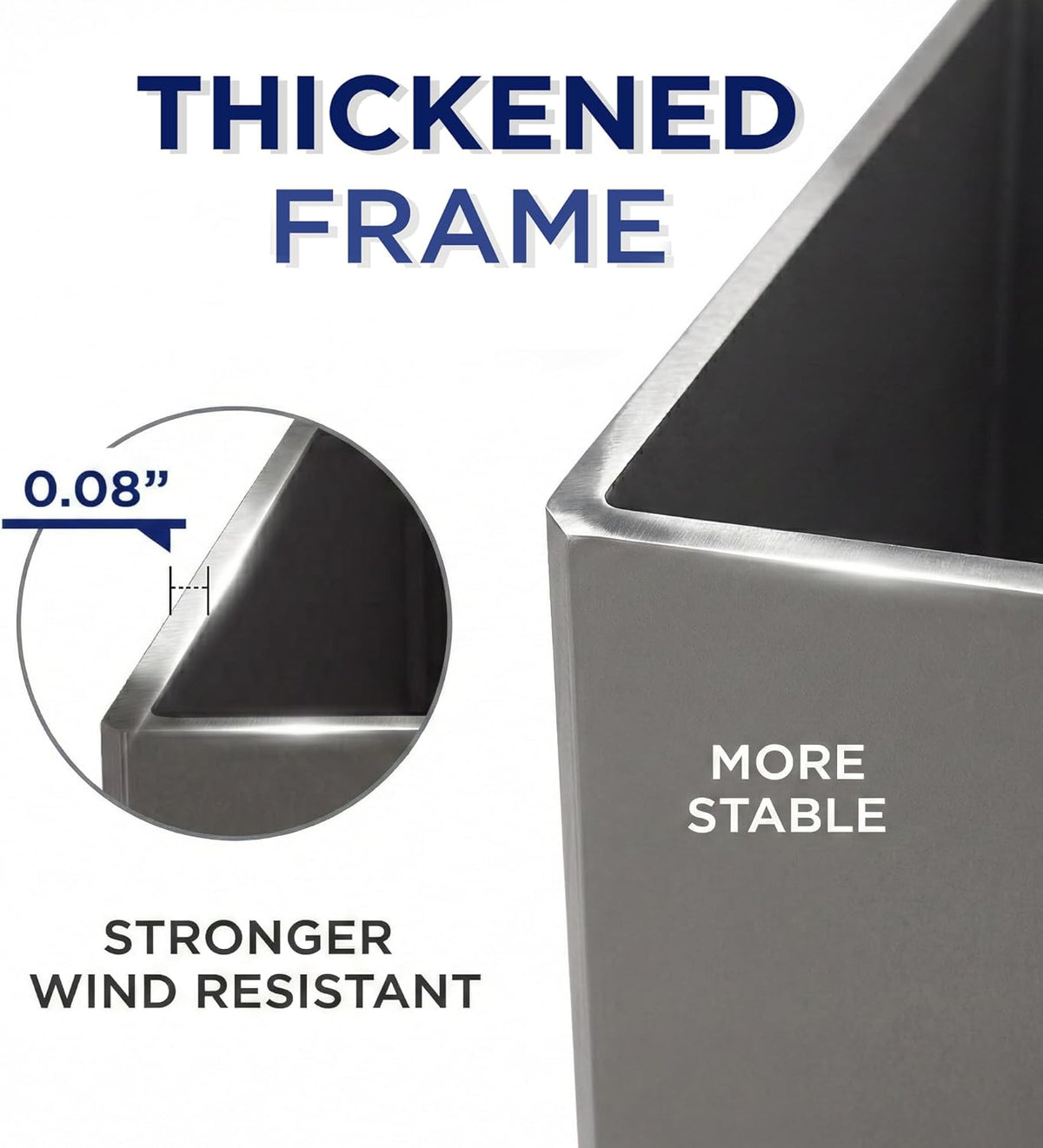 10' X 13' Patio Umbrella with LED Lights Outdoor Cantilever Large Rectangle Offset Umbrellas Heavy Duty Aluminum Double Top with 360-degree Rotation for Pool Garden Deck, Navy