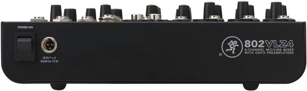 Mackie 802VLZ4, 8-channel Ultra Compact Mixer with High Quality Onyx Preamps