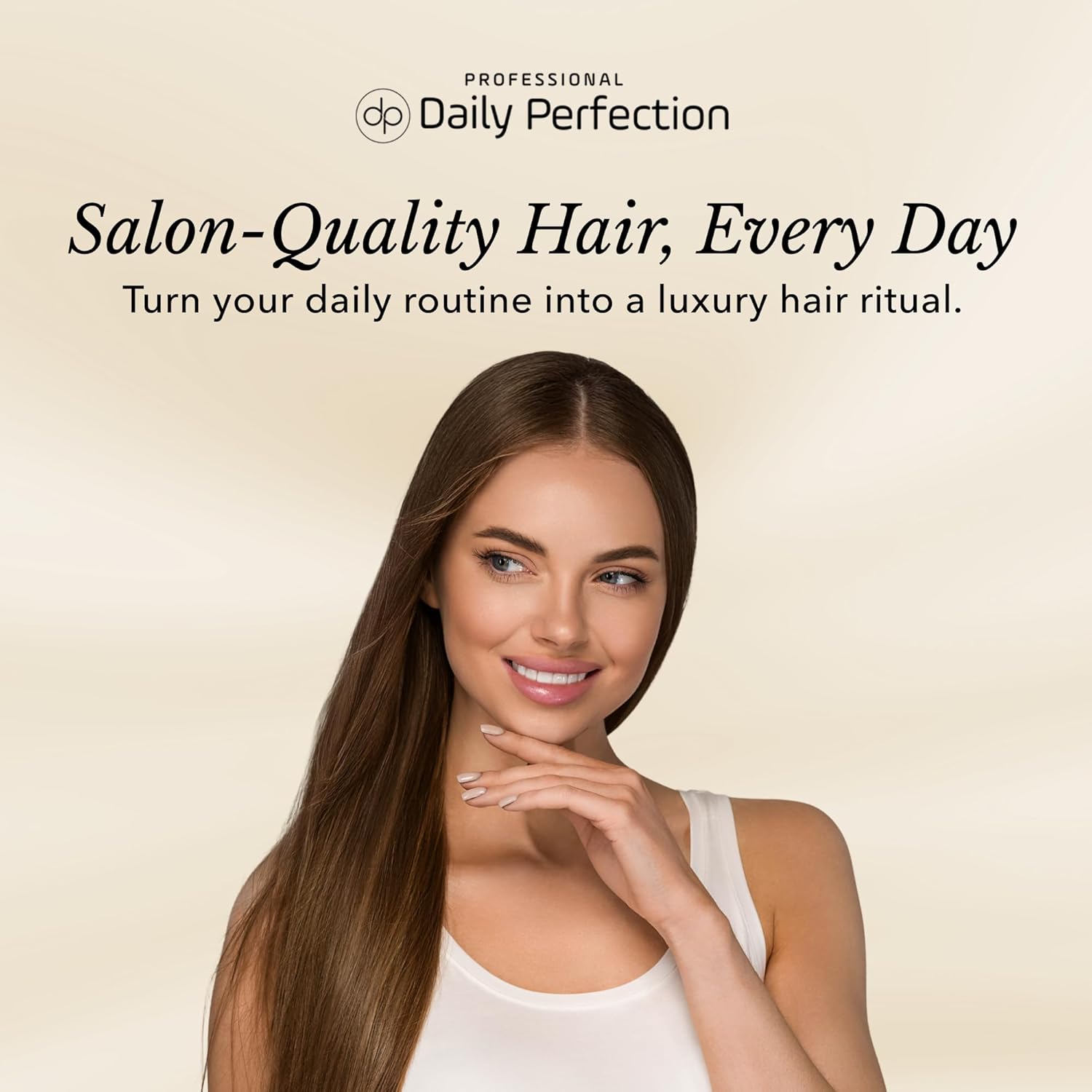 Daily Perfection Collagen Shampoo and Conditioner Set - Extra Volume Hair Care Duo with Biotin and Keratin for All Hair Types - Salt, Sulfate and Paraben Free - 16.9 Fl Oz Each, 2-Piece Set