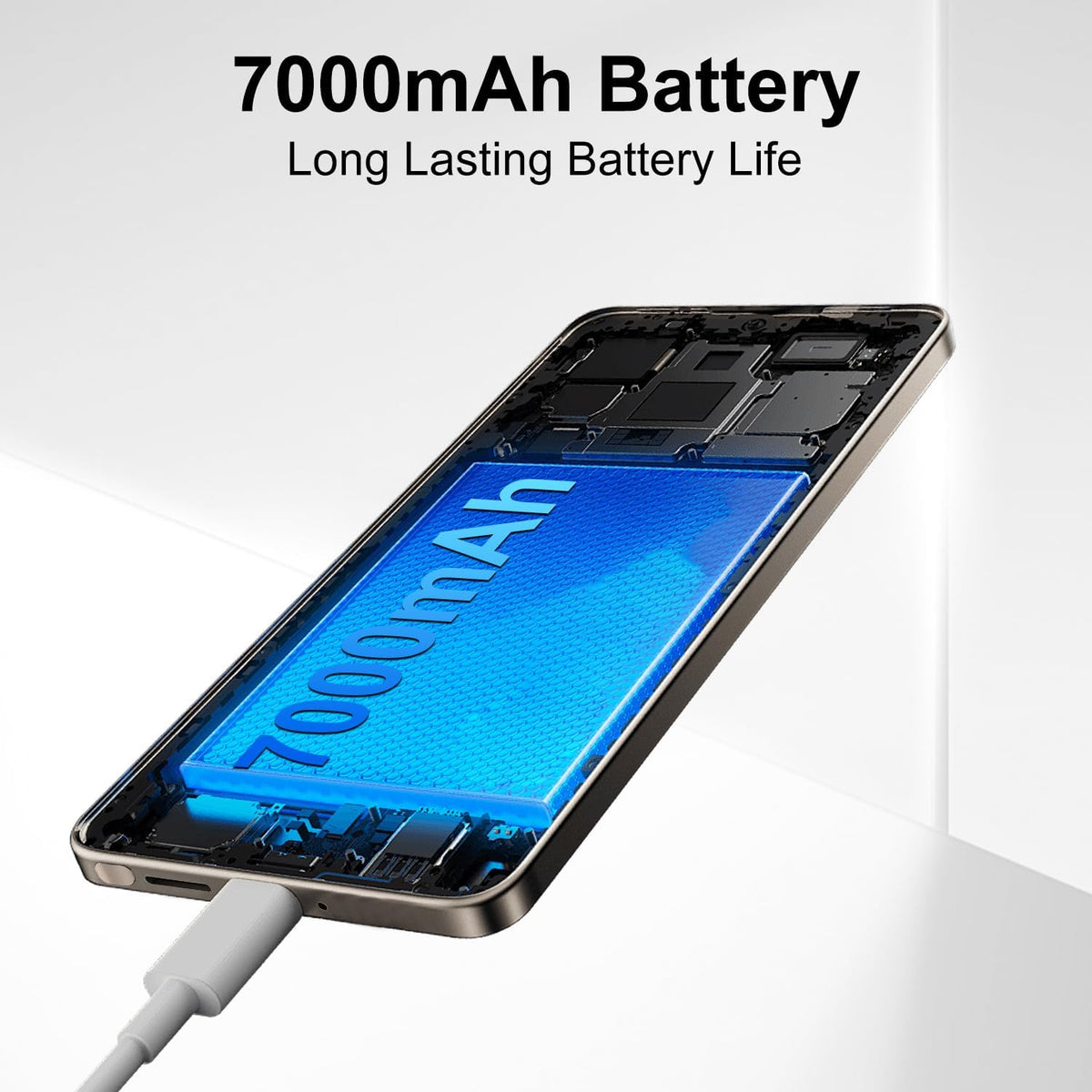 VSQAOF I25 Ultra Smartphone: 16GB RAM, 512GB Storage, 7000mAh Battery, 6.99" Display, Android 14, Built-in Stylus - Ultimate Performance & Power (Rose)
