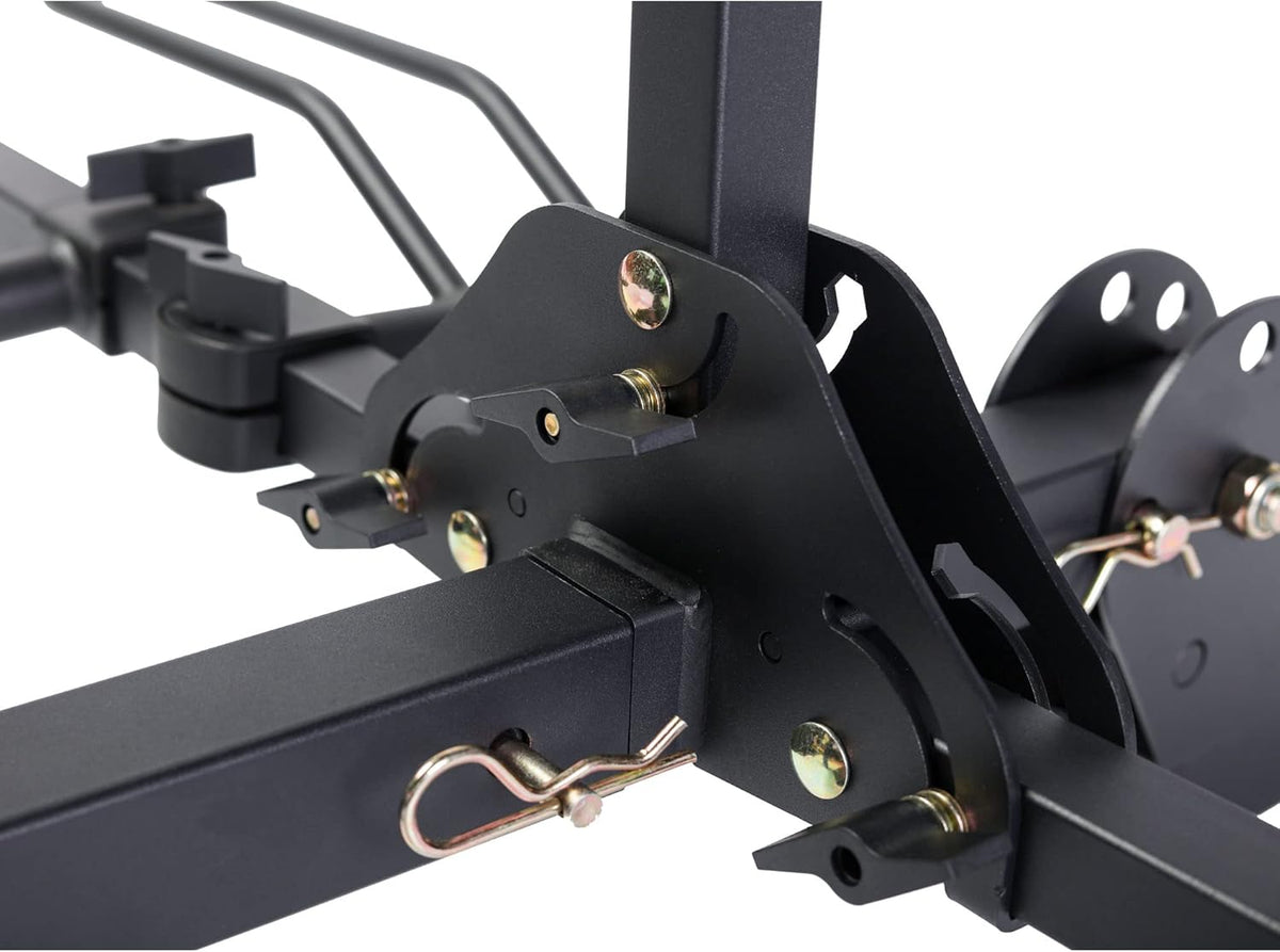 Young 4-Bike Rack Hitch Mount Platform Style Carrier for Cars Trucks SUVs Minivans with 2" Hitch Receiver, 4 Bikes X 40 lbs (160 lbs Total) Load Capacity for 2" Receiver