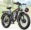 Peak 6000W Dual Motor Electric Bike,60V 1200Wh Removable Battery & 110Nm Torque,Fast Ebike for Adults,Max 45MPH & 100-Mile Range,24" Fat Tire Electric Bicycle for Snow Commuter Riding E-Bikes