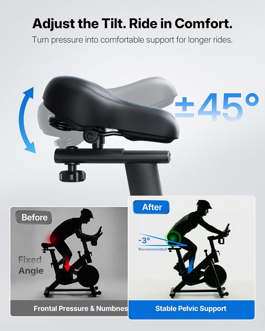 Merach Magnetic Exercise Bike, Low Noise Stationary Bike for Home with Comfortable Seat Cushion, Spinning Bike with 330 lb Weight Capacity, Exclusive App, Tablet Mount and Fitness Courses