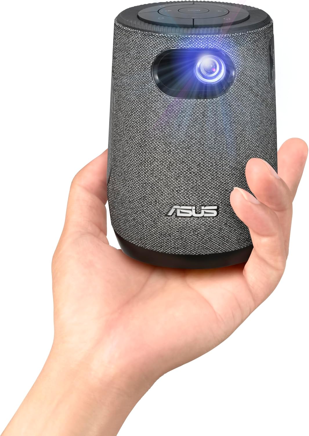 ASUS ZenBeam Latte L1 Portable Wi-Fi Projector- 300 Lumens Projector, Built-in Harman Kardon Bluetooth Speaker, 3 Hours Video Playback, Wireless WiFi Projector, HDMI, USB, Remote Control, AptoideTV