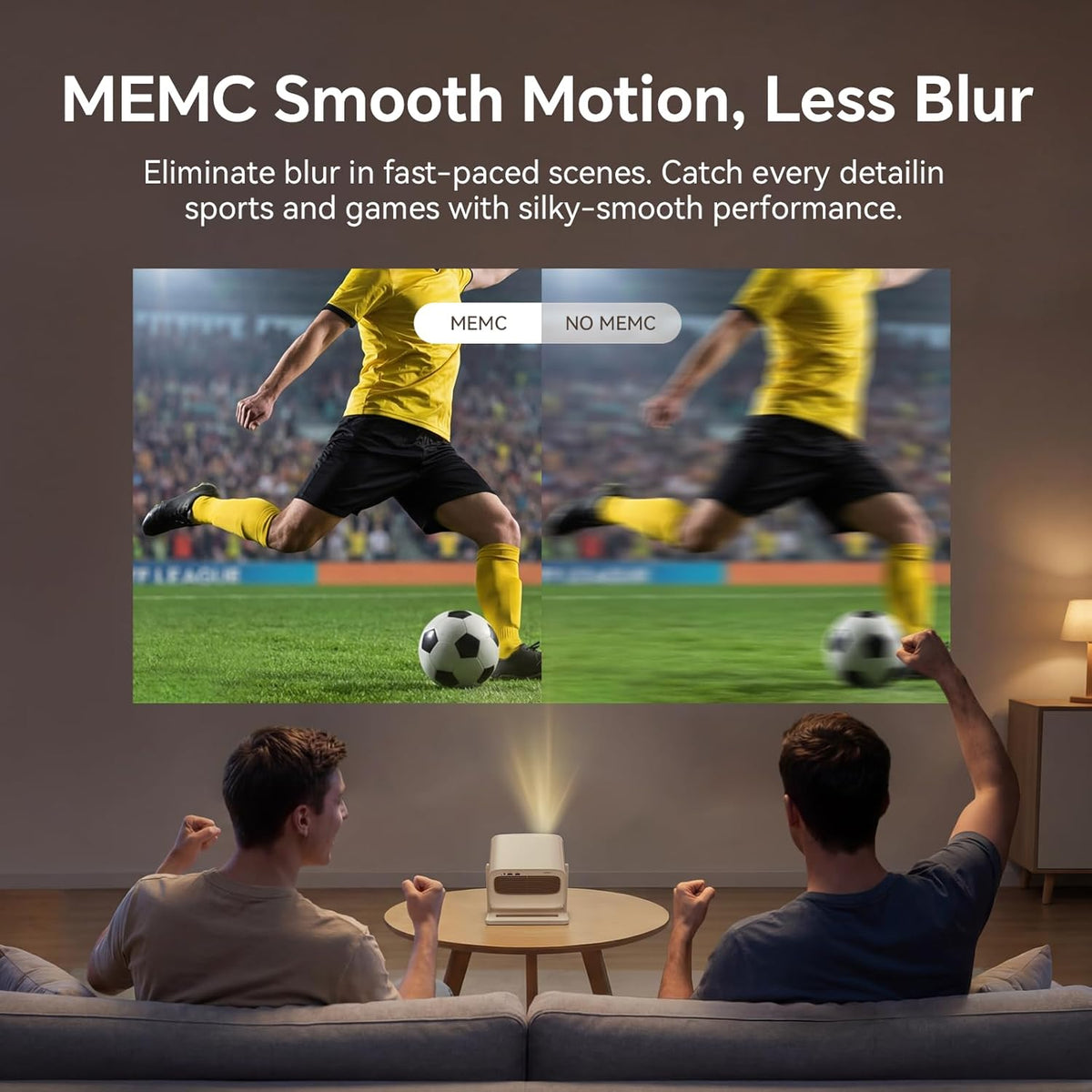 【Official Licensed Google TV 14】Wanbo Vali 1 Pro 4K Smart Projector, Flagship MT9660 Chip, MEMC, 900ANSI, Native 1080P, Dolby Audio, Fully Automatic, 260" Portable Home Outdoor Movie Projector
