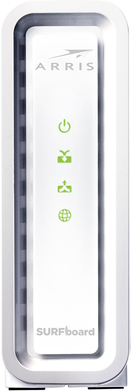 ARRIS SURFboard SB8200 DOCSIS 3.1 Multi‑Gig Cable Modem | 2 -1Gbps Ethernet Ports | Works with Xfinity, Cox, Spectrum | For Cable Internet Plans up to 2Gbps | Modem Only, Router Required