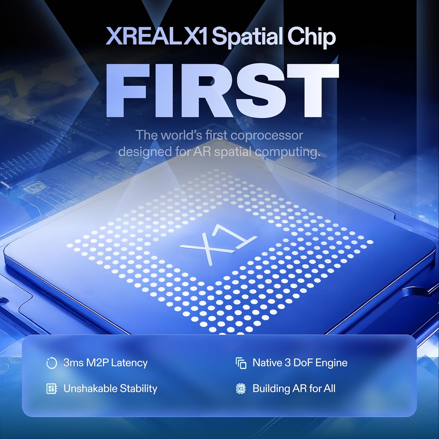 XREAL 1S AR/XR Glasses, 500" Virtual Screen Smart Glasses with 52° FOV, Native 3DoF, REAL 3D, Powered by X1 Chip, Supports All USB-C DP Devices Including iPhone 17/16 and Handhelds, like ROG/SteamDeck