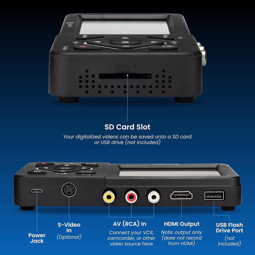 ClearClick Video to Digital Converter 2.0 (Second Generation) - Record Video from VCR's, VHS Tapes, AV, RCA, Hi8, Camcorder, DVD, Gaming Systems Requires Working VCR/Camcorder & Tapes
