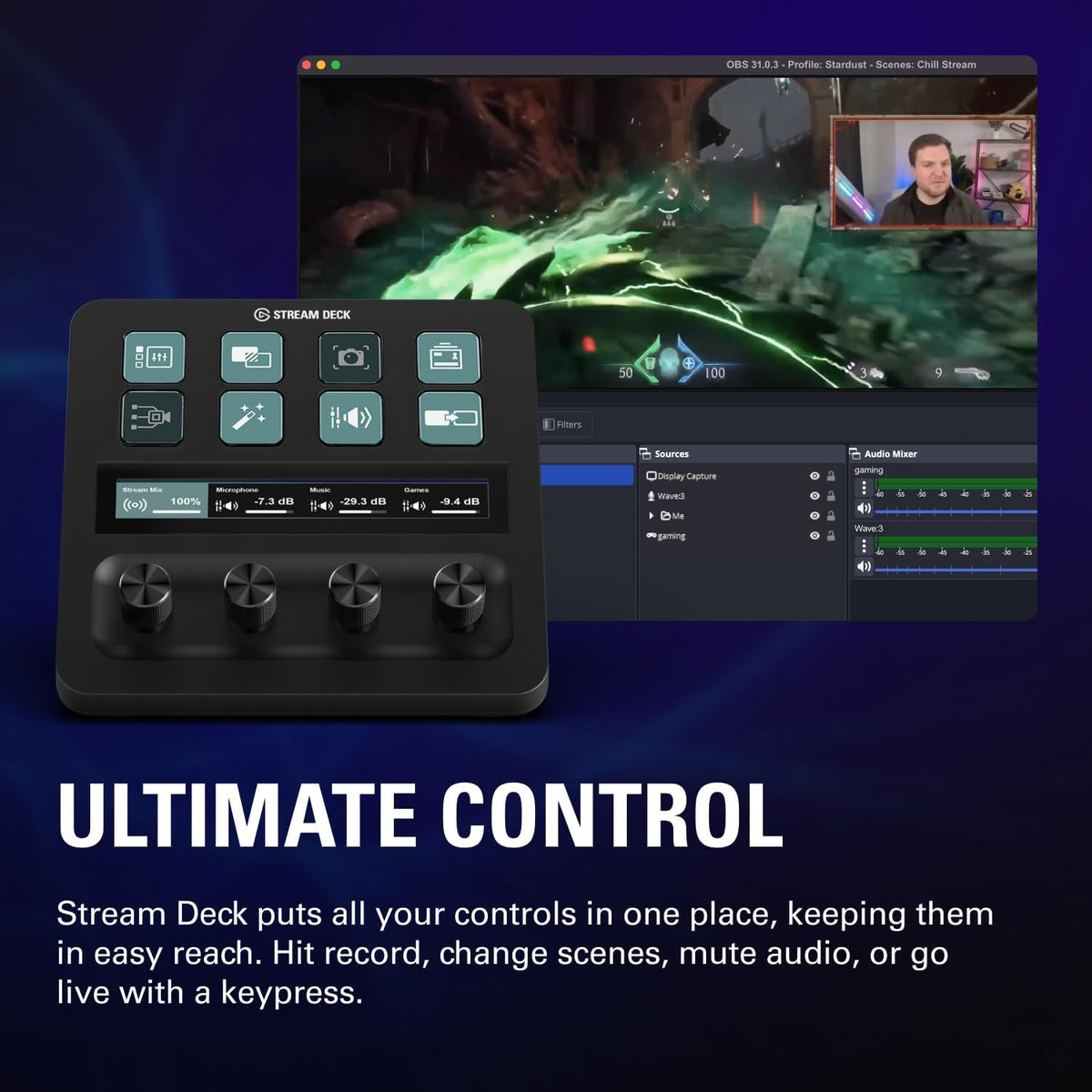 Elgato 4K S – External Capture Card for PS5, Xbox Series X/S, Switch 2, PC, Mac, iPad | 4K60, 1440p120, or 1080p240 Passthrough and Capture, HDR10, VRR, USB-C, Near-Zero Latency